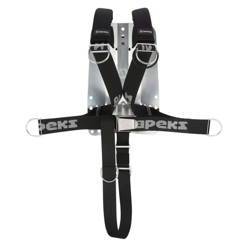 DELUXE WEBBED HARNESS WITH STAINLESS STEEL PLATE